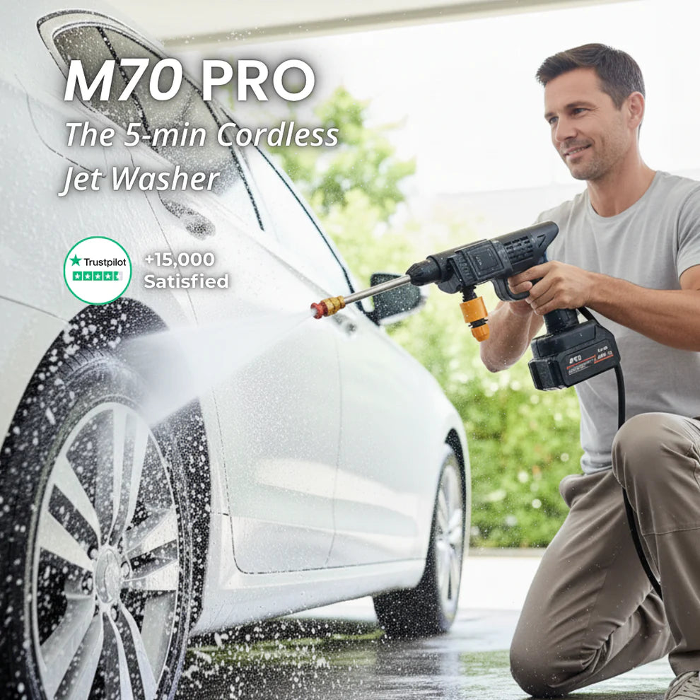M70 PRO™ Cordless Jet Washer + 2 FREE Batteries