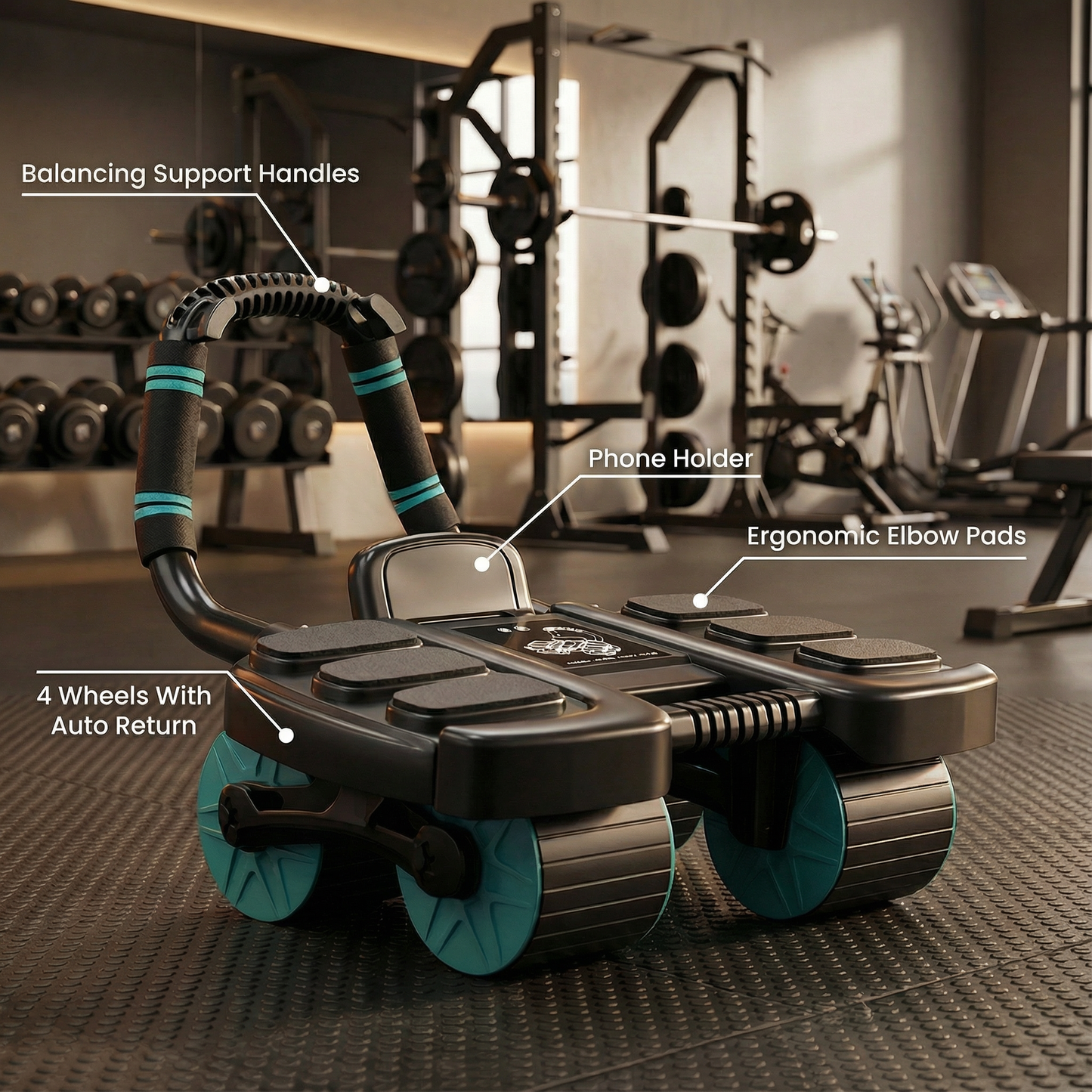 RollFit™ Premium Ab Roller With Auto Return