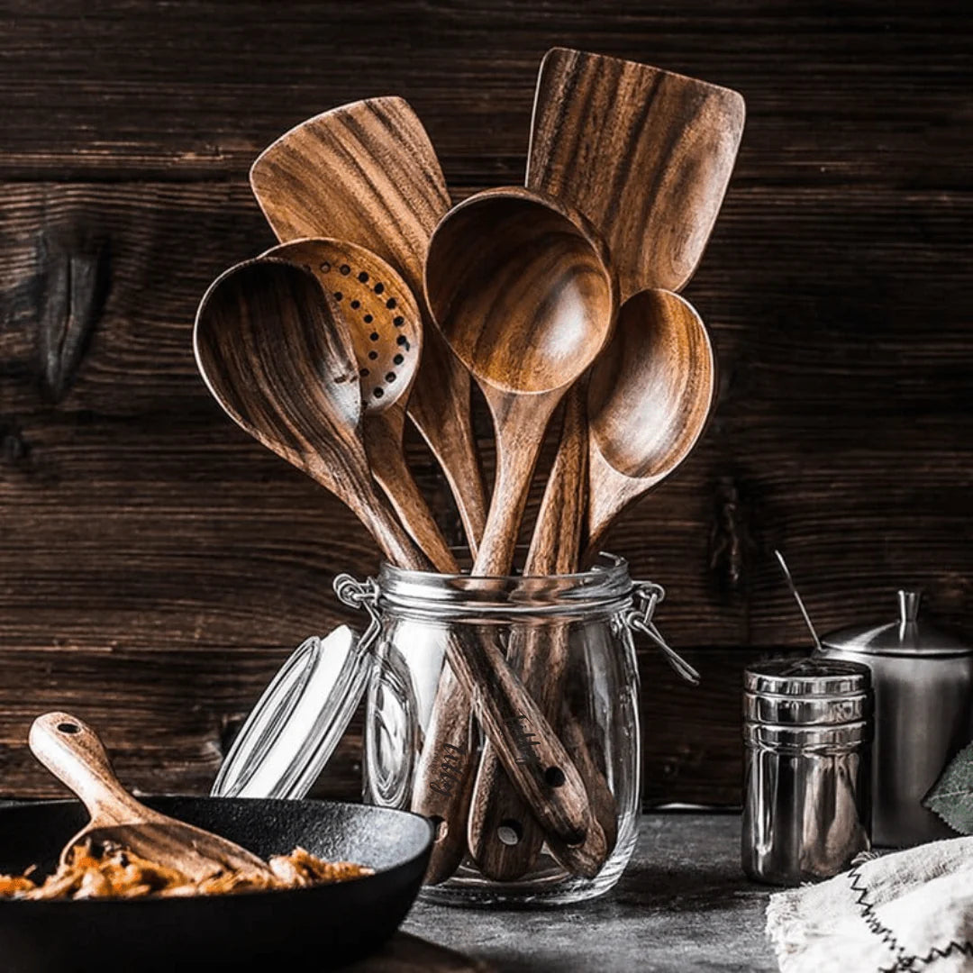 Cooka™ Wooden Utensil Set (7pc)