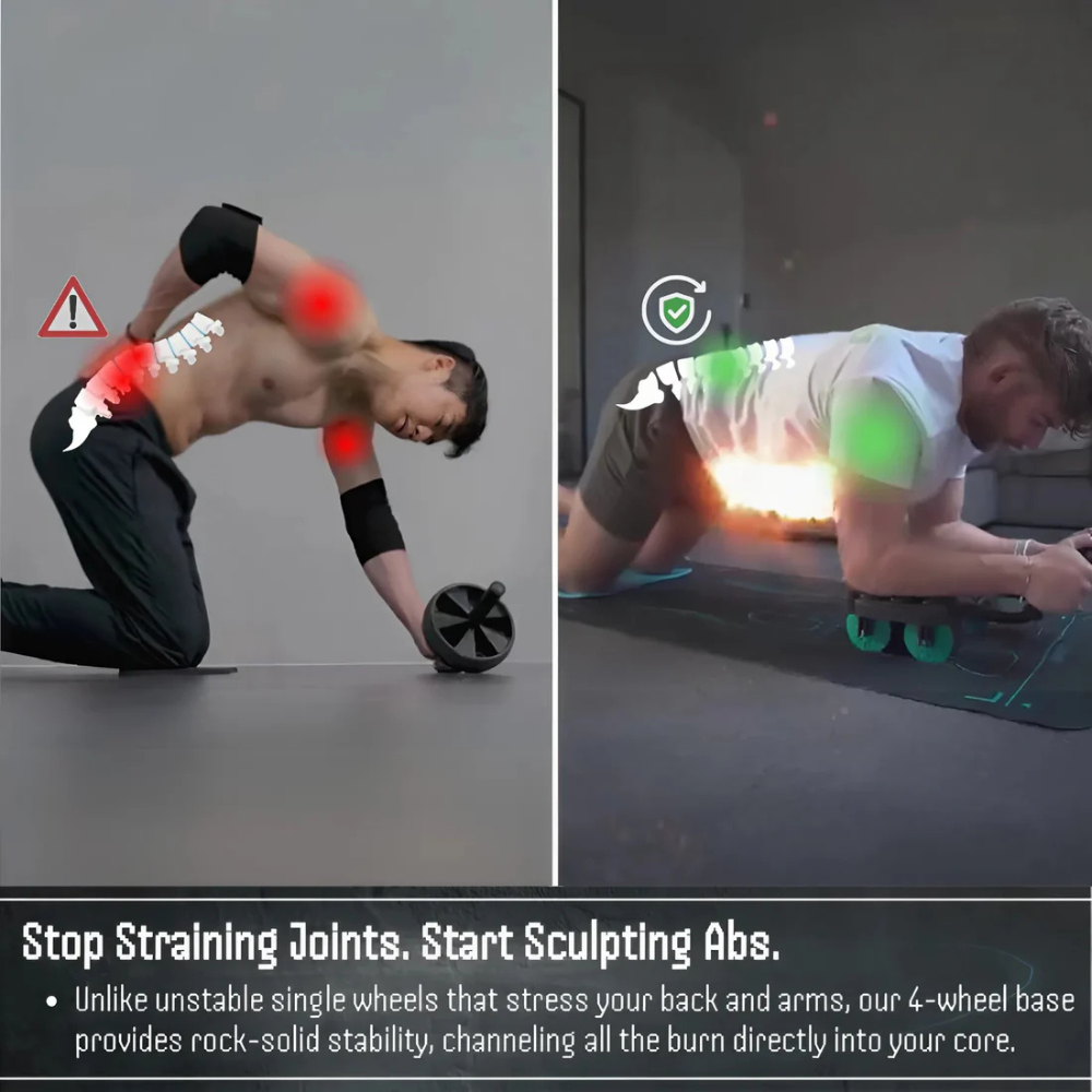 RollFit™ Premium Ab Roller With Auto Return