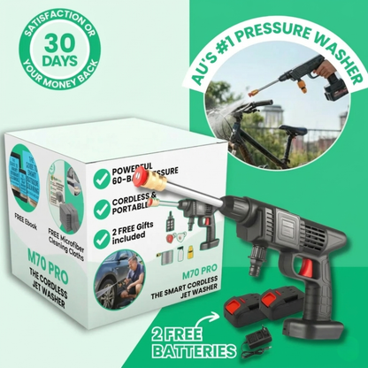 M70 PRO™ Cordless Jet Washer + 2 FREE Batteries