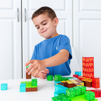 Magnetic Building Blocks Set (100pcs)