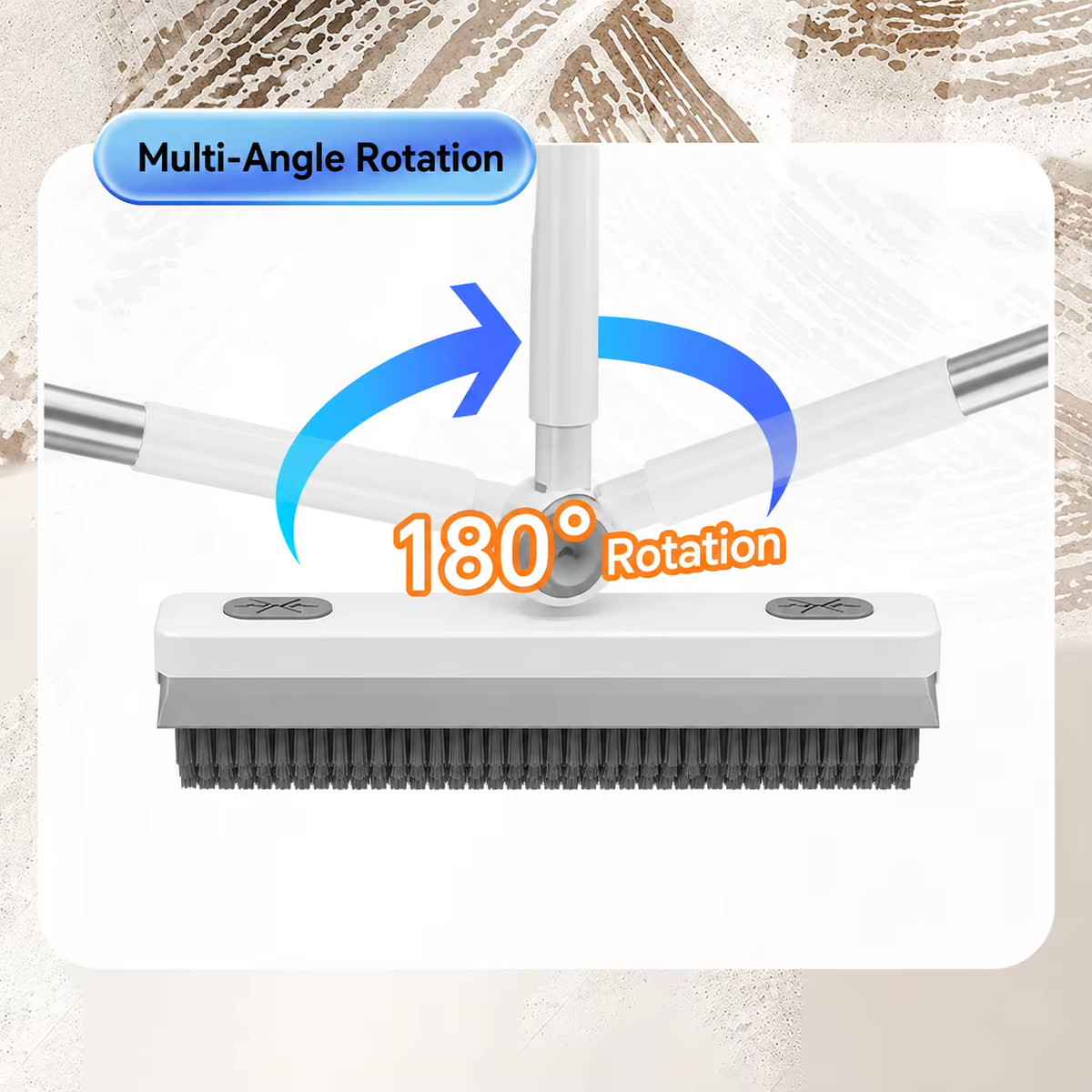 V-Shaped Gap Floor Scrub Brush
