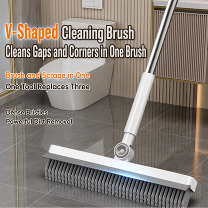 V-Shaped Gap Floor Scrub Brush