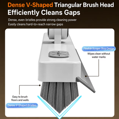 V-Shaped Gap Floor Scrub Brush