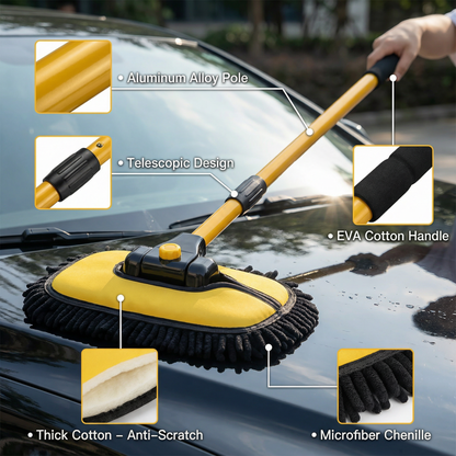 EzyClean™ Extendable Car Wash Mop