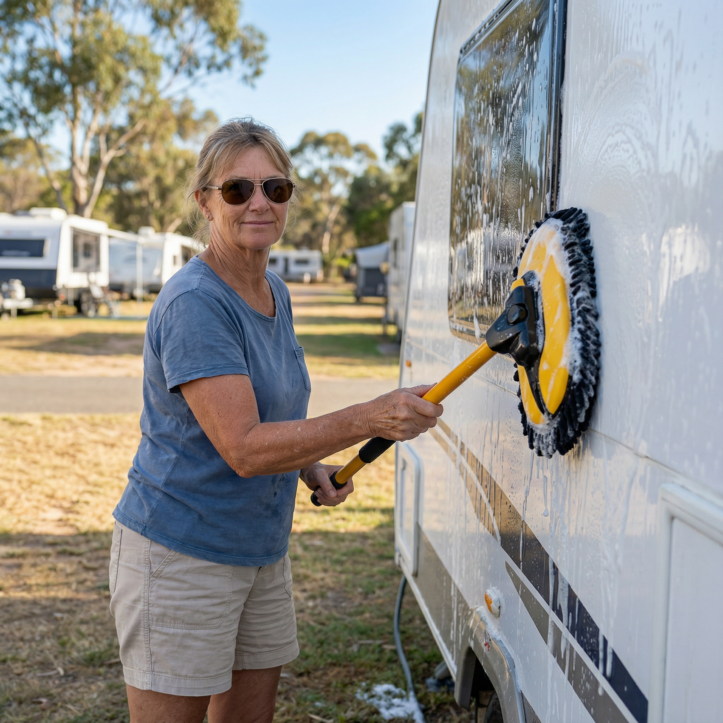 EzyClean™ Extendable Car Wash Mop
