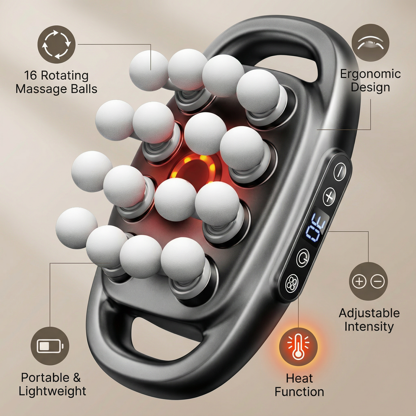 PulseDrive™ 16-in-1 Massager